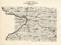 Columbia County Outline, Wisconsin State Atlas 1930c